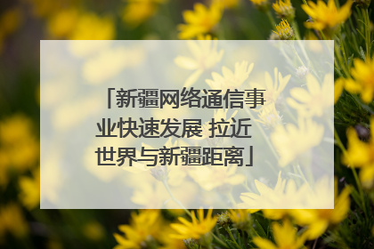 新疆网络通信事业快速发展 拉近世界与新疆距离