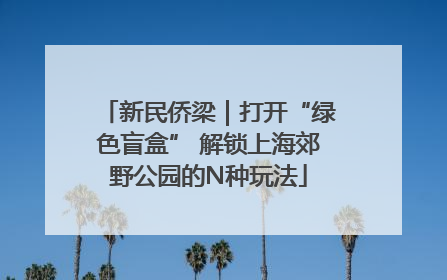 新民侨梁｜打开“绿色盲盒” 解锁上海郊野公园的N种玩法
