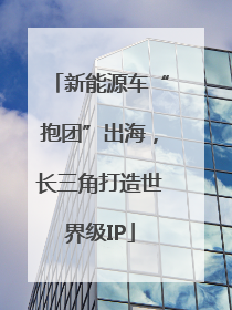新能源车“抱团”出海，长三角打造世界级IP