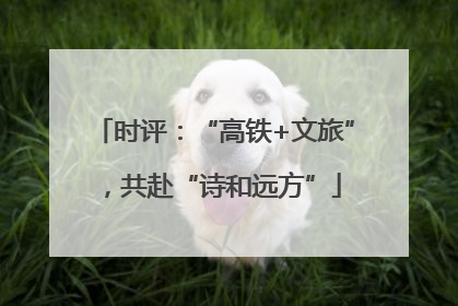 时评：“高铁+文旅”，共赴“诗和远方”