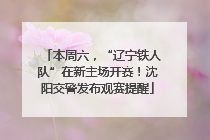 本周六，“辽宁铁人队”在新主场开赛！沈阳交警发布观赛提醒