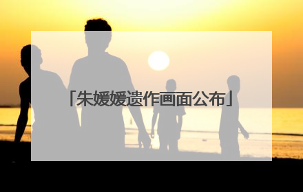 朱媛媛遗作画面公布