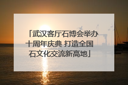 武汉客厅石博会举办十周年庆典 打造全国石文化交流新高地