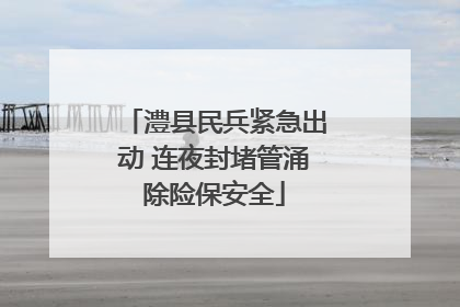 澧县民兵紧急出动 连夜封堵管涌除险保安全