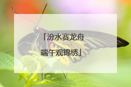 汾水赛龙舟 端午观锦绣