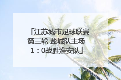 江苏城市足球联赛第三轮 盐城队主场1：0战胜淮安队