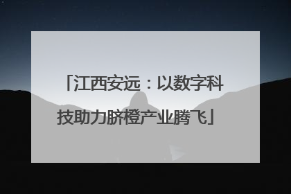 江西安远：以数字科技助力脐橙产业腾飞