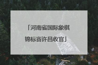 河南省国际象棋锦标赛许昌收官