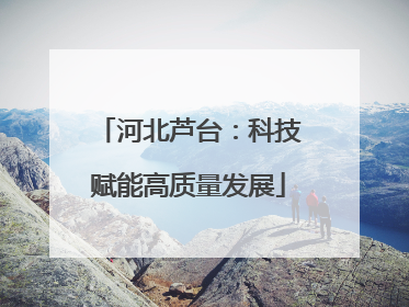 河北芦台：科技赋能高质量发展