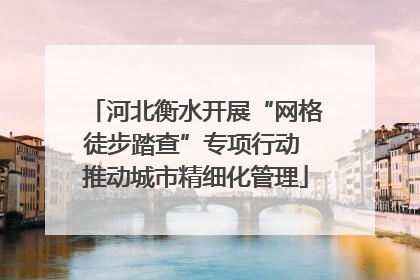河北衡水开展“网格徒步踏查”专项行动 推动城市精细化管理
