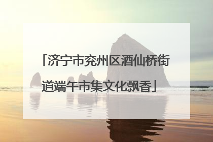 济宁市兖州区酒仙桥街道端午市集文化飘香