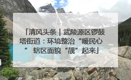 清风头条｜武陵源区锣鼓塔街道：环境整治“暖民心” 辖区面貌“靓”起来