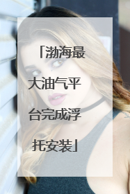 渤海最大油气平台完成浮托安装