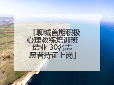 聊城首期积极心理教练培训班结业 30名志愿者持证上岗
