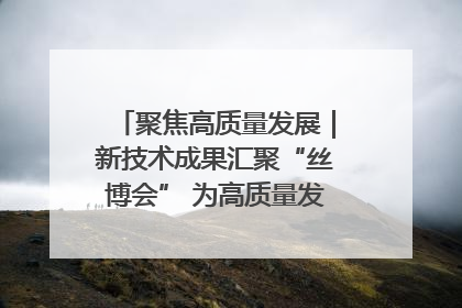 聚焦高质量发展｜新技术成果汇聚“丝博会” 为高质量发展注入新动能