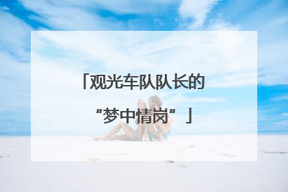 观光车队队长的“梦中情岗”