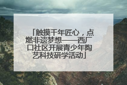 触摸千年匠心，点燃非遗梦想——西厂口社区开展青少年陶艺科技研学活动