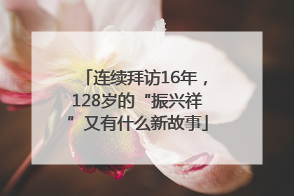 连续拜访16年，128岁的“振兴祥”又有什么新故事