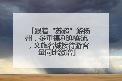 跟着“苏超”游扬州，多重福利迎客流，文旅名城接待游客量同比激增