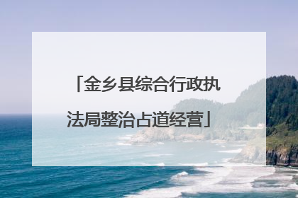 金乡县综合行政执法局整治占道经营