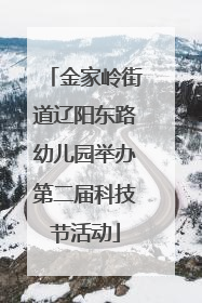 金家岭街道辽阳东路幼儿园举办第二届科技节活动