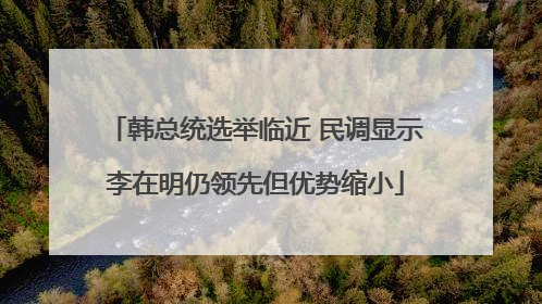 韩总统选举临近 民调显示李在明仍领先但优势缩小