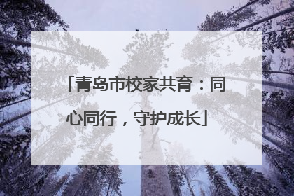 青岛市校家共育：同心同行，守护成长