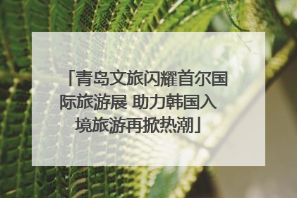 青岛文旅闪耀首尔国际旅游展 助力韩国入境旅游再掀热潮