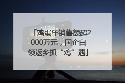 鸡蛋年销售额超2000万元，国企白领返乡抓“鸡”遇