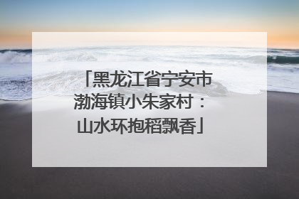 黑龙江省宁安市渤海镇小朱家村：山水环抱稻飘香