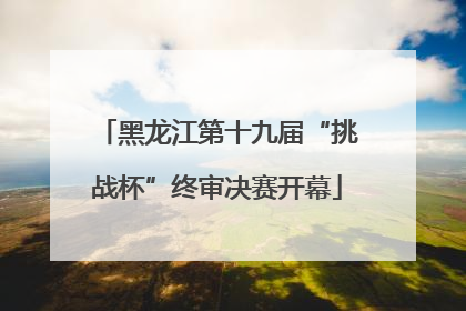黑龙江第十九届“挑战杯”终审决赛开幕