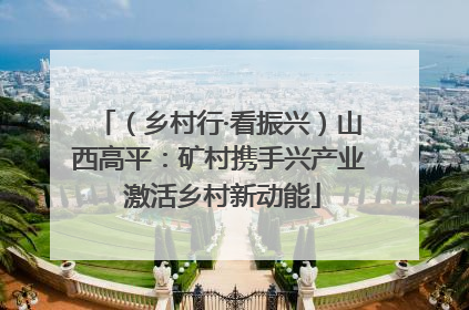 （乡村行·看振兴）山西高平：矿村携手兴产业 激活乡村新动能