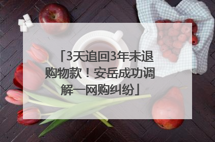 3天追回3年未退购物款！安岳成功调解一网购纠纷