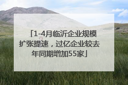 1-4月临沂企业规模扩张提速，过亿企业较去年同期增加55家