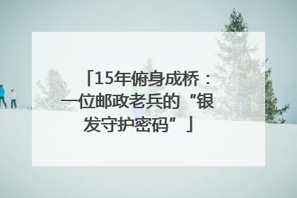 15年俯身成桥：一位邮政老兵的“银发守护密码”