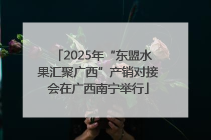 2025年“东盟水果汇聚广西”产销对接会在广西南宁举行