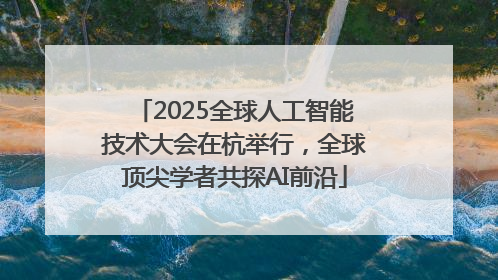 2025全球人工智能技术大会在杭举行，全球顶尖学者共探AI前沿