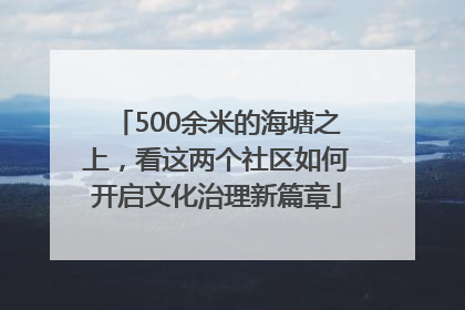 500余米的海塘之上，看这两个社区如何开启文化治理新篇章
