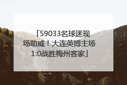 59033名球迷现场助威！大连英博主场1:0战胜梅州客家