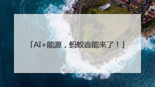AI+能源，蚂蚁鑫能来了！
