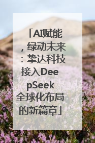 AI赋能，绿动未来：挚达科技接入DeepSeek全球化布局的新篇章